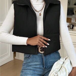 Black Puffer Vest
